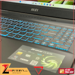 LAPTOP MSI BRAVO 15 B7ED-010VN R5 7535HS/16GB/512GB/RX 6550M 4G/15.6" FHD 144Hz/Windows 11 4 3