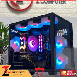 BỘ MÁY TÍNH B360M MSI MORTAR /I3 9100F/ TẢN NHIỆT CPU LED/ RAM 16GB/SSD 256GB/VGA 1050TI 4GB PALIT/NGUỒN 500W/CASE BỂ CÁ 2 9