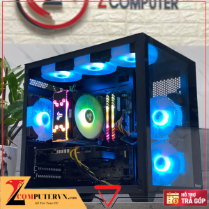 BỘ MÁY TÍNH B360M MSI MORTAR /I3 9100F/ TẢN NHIỆT CPU LED/ RAM 16GB/SSD 256GB/VGA 1050TI 4GB PALIT/NGUỒN 500W/CASE BỂ CÁ 3 8