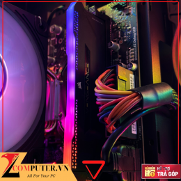 BỘ MÁY TÍNH B760M E PRO/I5 12400F/RAM 16GB/SSD 256GB/VGA RTX2060 6GB/700W/TẢN KHÍ/CASE BỂ CÁ KÈM 5 FAN LED 2 12