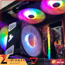 BỘ MÁY TÍNH B760M E PRO/I5 12400F/RAM 16GB/SSD 256GB/VGA RTX2060 6GB/700W/TẢN KHÍ/CASE BỂ CÁ KÈM 5 FAN LED 3 9