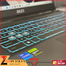 LAPTOP MSI CYBORG 15 A12VE-240VN I7-12650H/RAM 16GB/SSD 512GB/VGA 6GB RTX4050/15.6 FHD 144HZ 6 13