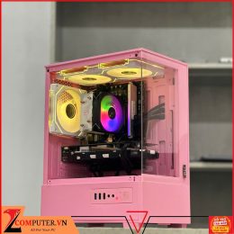 BỘ MÁY TÍNH H610M/I3 12100F/RAM 16GB/SSD 240GB/VGA GTX 1060 3G/450W/TẢN KHÍ/CASE MAGIC PINK KÈM 3 FAN LED