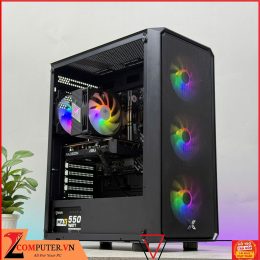 BỘ MÁY TÍNH H610M/I5 12400F/RAM 16GB/SSD 500GB/VGA RX 6500XT 4GB/550W/TẢN KHÍ/CASE XIGMATEK KÈM 3 FAN LED