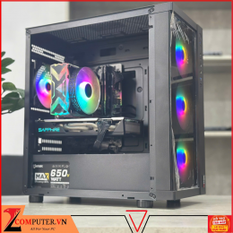 BỘ MÁY TÍNH H410M/I5 10400F/RAM 16GB/SSD 256GB/VGA RX 580 8G/650W/TẢN KHÍ/CASE MAGIC KÈM 4 FAN LED