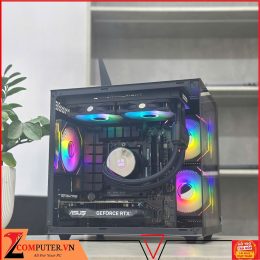 BỘ MÁY TÍNH B650M/RYZEN 5 7600X/RAM 32GB/SSD 256GB/VGA RTX 3050 6G/750W/AIO 240/CASE BỂ CÁ KÈM 3 FAN LED
