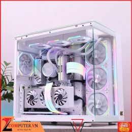 BỘ MÁY TÍNH B850M AORUS ELITE/R7 7800X3D/RAM 32GB D5/SSD 1TB/VGA RTX 3060TI 8G/850W/AIO 360/CASE BỂ CÁ KÈM 7 FAN LED