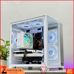 BỘ MÁY TÍNH H610M/I5 12400F/RAM 16GB (8Gx2)/SSD 512GB/VGA RTX 3060 12G/650W/CASE BỂ CÁ KÈM 5 FAN LED