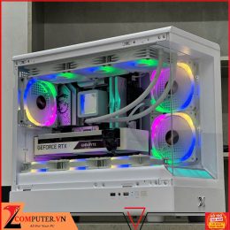 BỘ MÁY TÍNH B760M/I5 13400F/RAM 16GB/SSD 500GB/VGA RTX 3070 8GB/750W/AIO 360/CASE XIGMATEK PURA ML ARCTIC KÈM 6 FAN LED