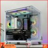 BỘ MÁY TÍNH B760M/I5 12400F/RAM 16GB/SSD 250GB/VGA RX 580 8GB/650W/TẢN KHÍ/CASE BỂ CÁ KÈM 5 FAN LED WHITE