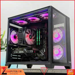 BỘ MÁY TÍNH B560M/I5 10400F/RAM 16GB/SSD 250GB/VGA RTX 2060 6GB/650W/TẢN KHÍ/CASE BỂ CÁ KÈM 6 FAN LED RGB